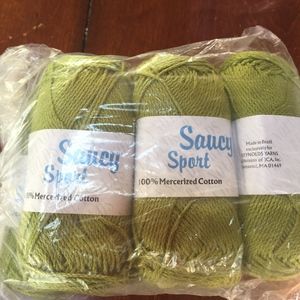 Saucy Sport Lot Yarn (SIX) Mercerized Cotton